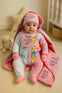Have a Nice Day Pink Newborn (0-3 Months) Baby 5 Pieces Suit Set, Autumn/Winter Comfort, Easy Diaper Change, Newborn Clothing, Dressy Style, Comfortable Fit, New Parents, Perfect for Outdoor BS6417B